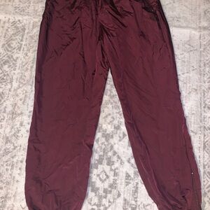TNA Burgundy athletic splash Pants
